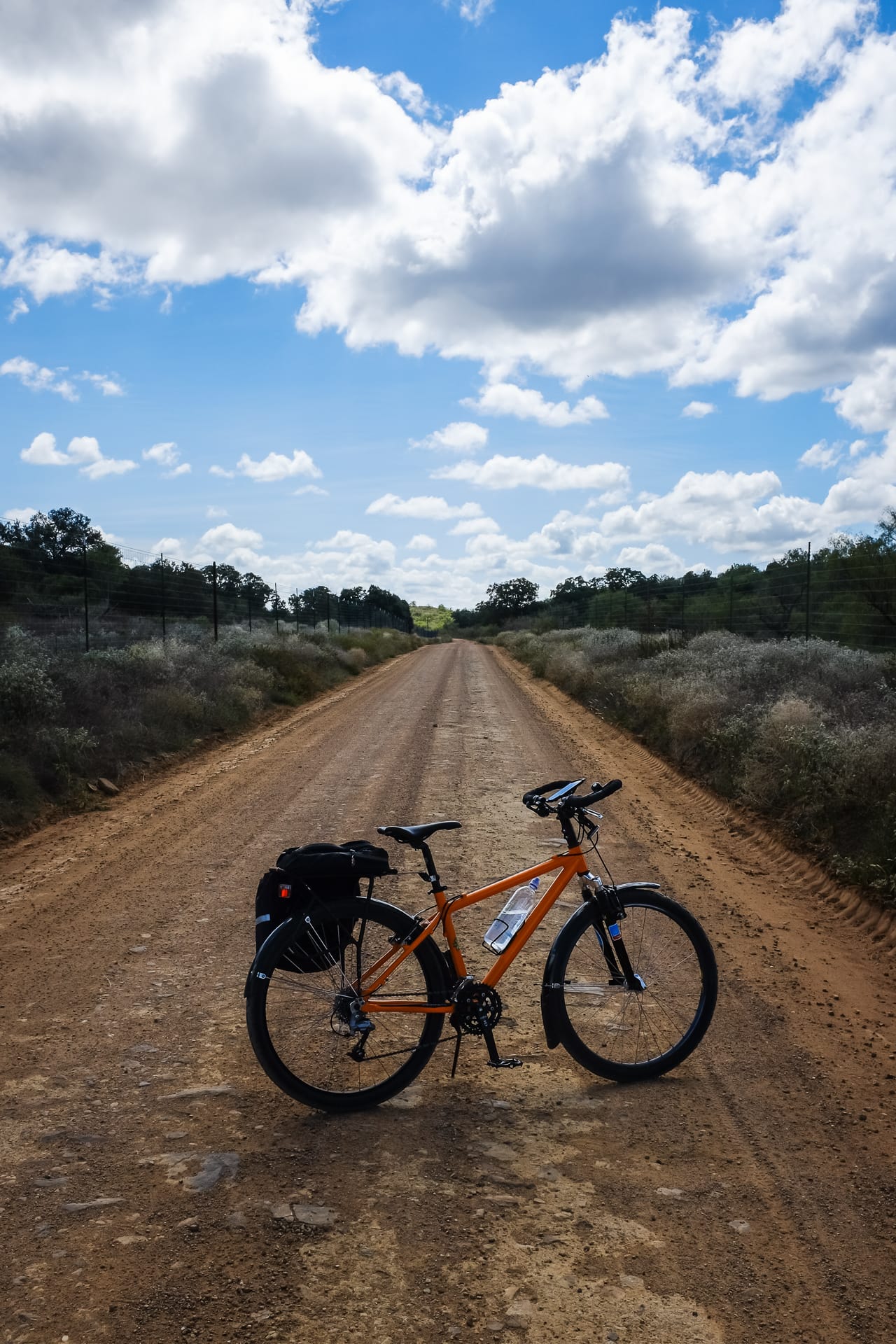 Gravel Bicycle Ride in Castell, Texas